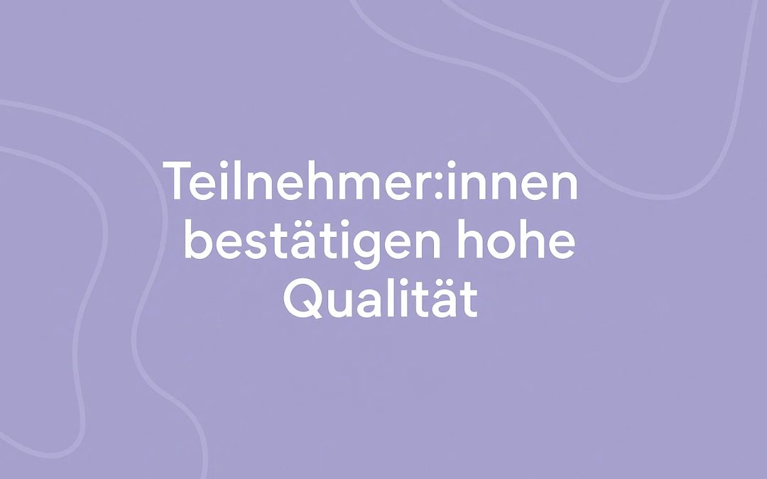 Beckenboden Weiterbildung: Bestnoten für BM-Balance